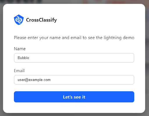 Joining to CrossClassify to integrate with Bubble app