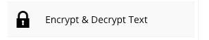 Encrypt & Decrypt Text