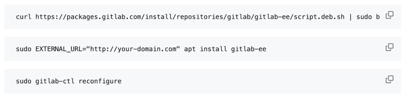 Installing GitLab EE