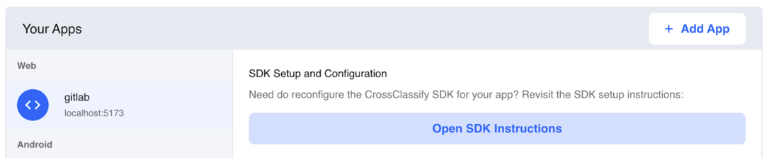 Accessing to requirement in CrossClassify panel